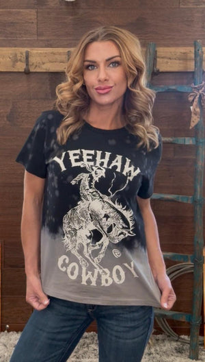 Yeehaw cowboy graphic tee