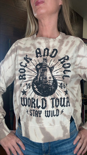 Tie-Dye Graphic Pullover