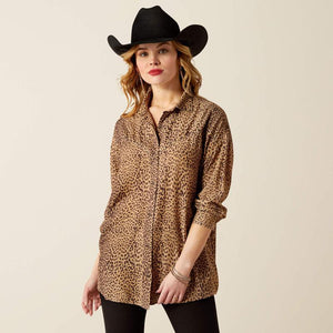 Relaxed Leopard Shirt