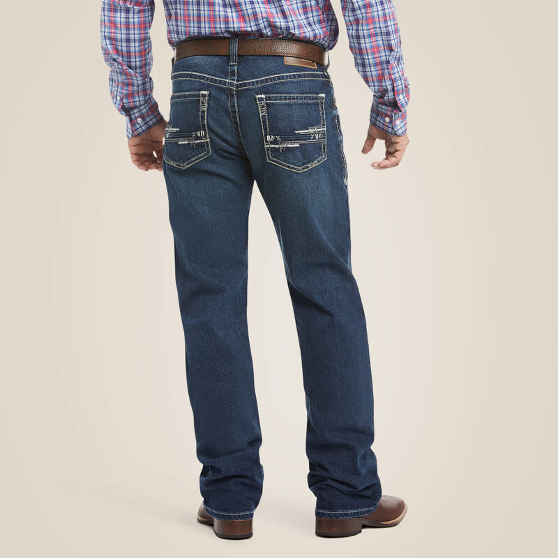 Mens Ariat M4 Low Rise Stretch Adkins Boot Cut Jean