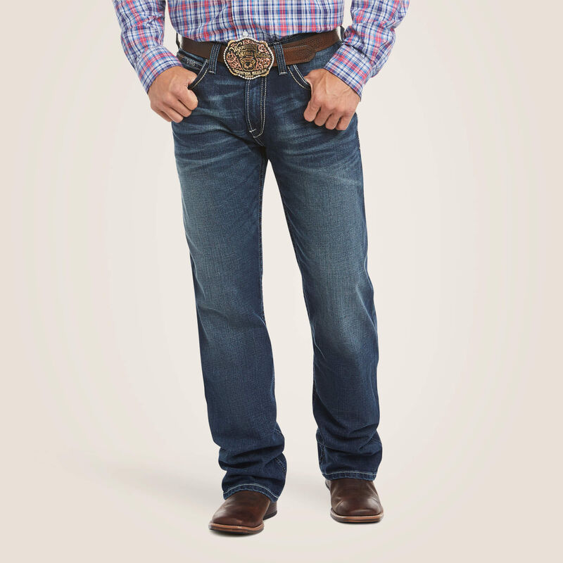 Mens Ariat M4 Low Rise Stretch Adkins Boot Cut Jean