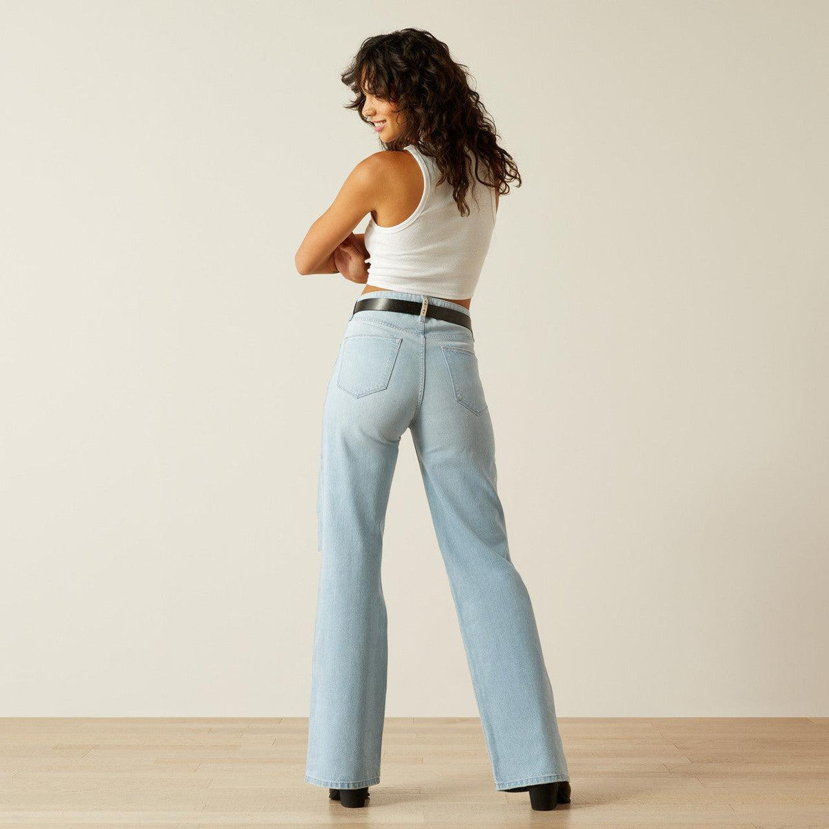 Ultra High Rise Tomboy Wide Leg Jeans