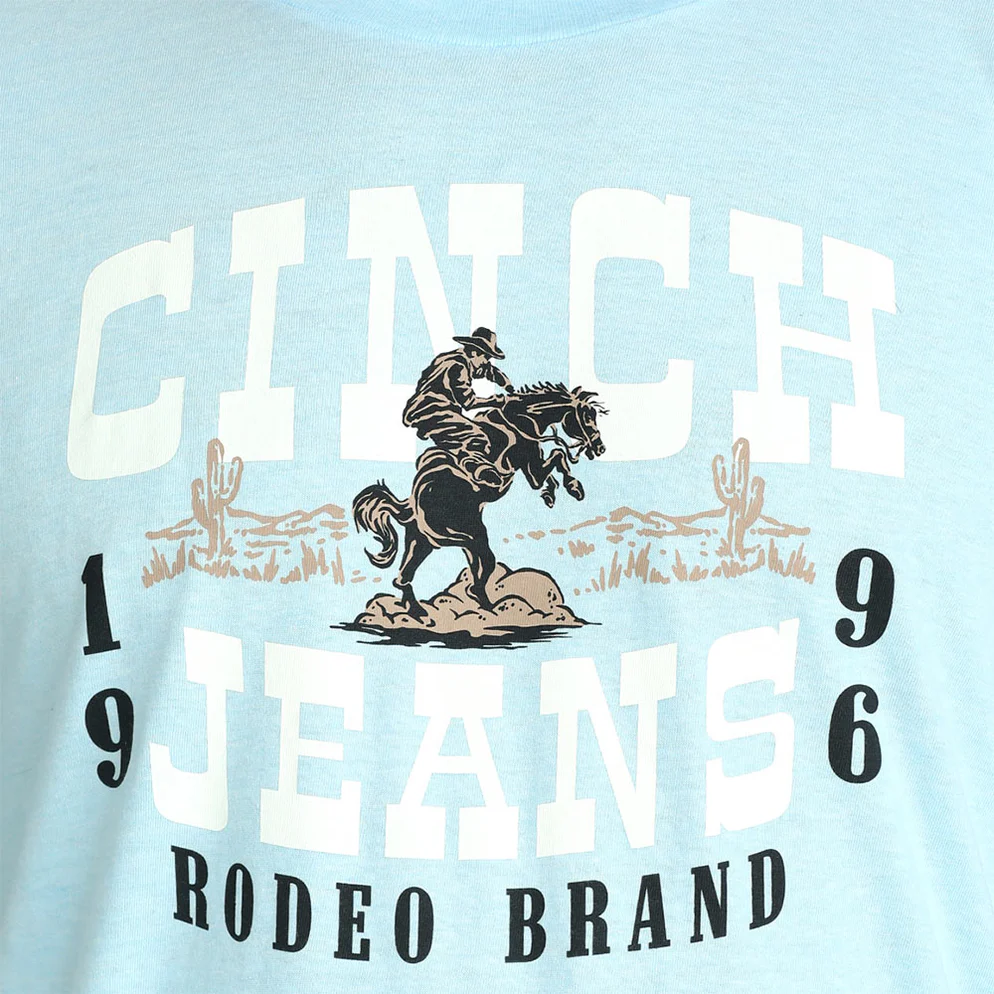 Cinch Men's Blue 1996 Rodeo Logo Tee Shirt