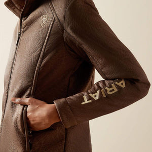 Ariat Logo Softshell Faux Leather Jacket