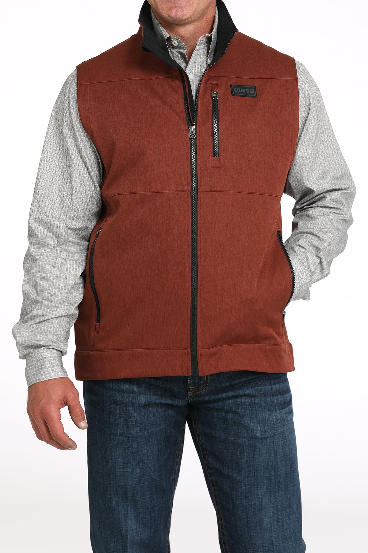 Cinch Men's Red Bonded Vest