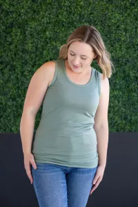 Green tank top