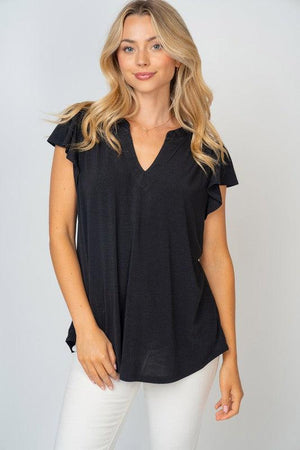 The Short Sleeve Solid Knit Top