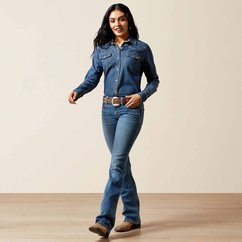 Ariat Mid Rise Aisha Boot Cut Jean