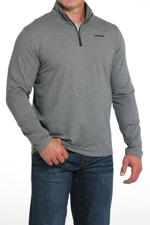 Cinch Men's 1/4 Zip Charcoal Pullover