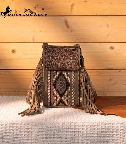 Montana West Tooled/Embroidered Collection Phone Crossbody Bag