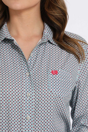 Cinch Women's Medallion Print Button-Down Western Shirt