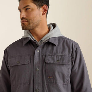 Mens Ariat Rebar Canvas Shirt Jacket