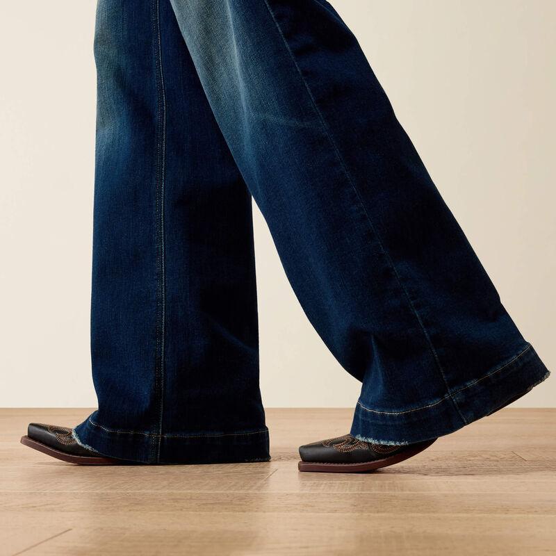 These jeans feature flattering wide legs and present a vintage-meets-modern flair.