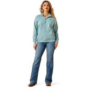 WOMENS Ariat Logo 1/2 Zip Sweatshirt