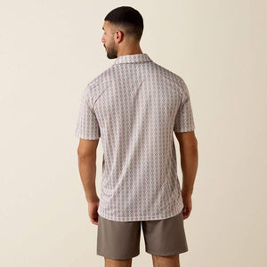 Mens Ariat Southwest Geo Print Polo