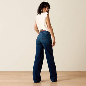 These jeans feature flattering wide legs and present a vintage-meets-modern flair.