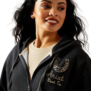 Womens Ariat Stitched Full Zip Hoodie