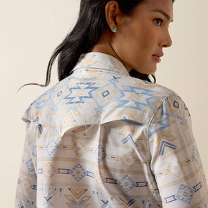Aztec patterned long sleeve shirt.