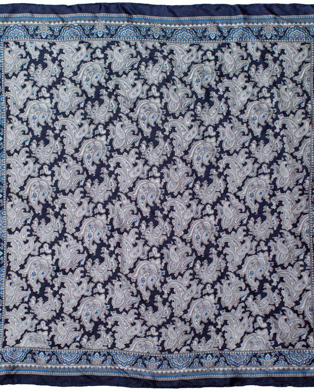 100% Silk Skinny Paisley Scarf