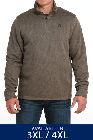 Cinch Men's Brown 1/4 Zip Pullover