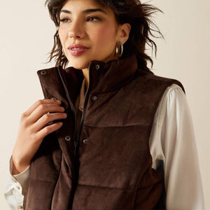 Swirls Faux Leather Vest