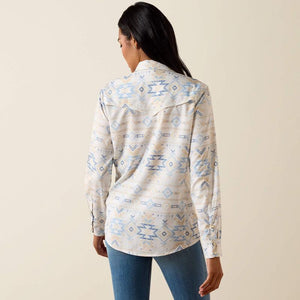 Aztec patterned long sleeve shirt.
