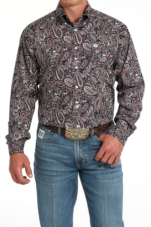 Cinch Mens Long Sleeve Paisley Shirt