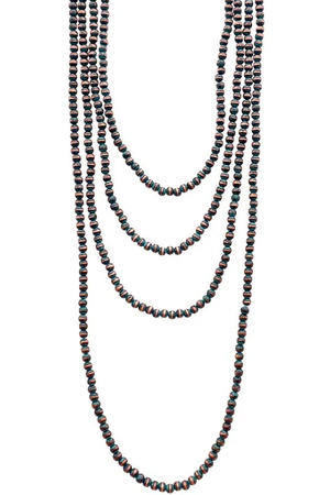 MULTI LAYERED TINY WESTERN NAVAJO PEARL NECKLACE