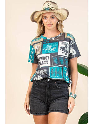 PENNY Western Rodeo Print T-Shirt