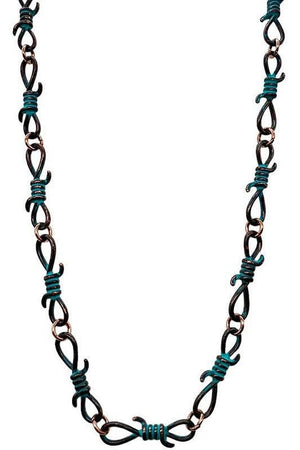 BARBED WIRE SHORT CHAIN NECKLACE