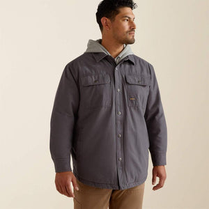Mens Ariat Rebar Canvas Shirt Jacket