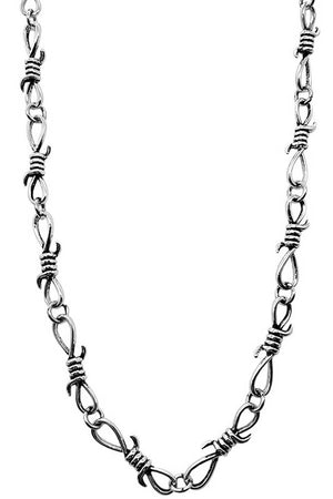 BARBED WIRE SHORT CHAIN NECKLACE