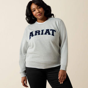 Grey Ariat crewneck sweatshirt