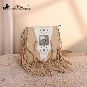 Trinity Ranch Fringe Hair-On Cowhide Crossbody