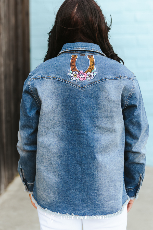 Western Patch Denim Jacket