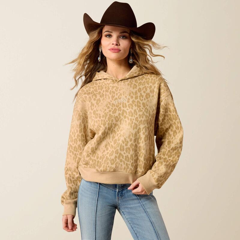 Womens Ariat Faded Leopard Essential Hoodie