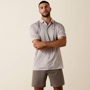 Mens Ariat Southwest Geo Print Polo