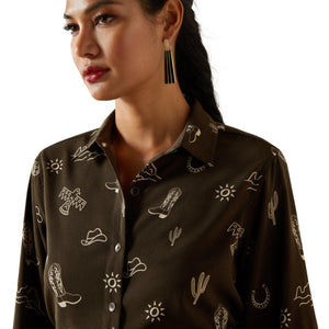 WOMENS Ariat Homestyle Shirt Layla Print