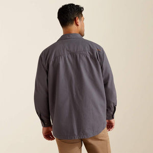 Mens Ariat Rebar Canvas Shirt Jacket