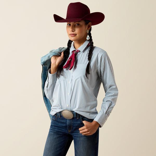 Womens Ariat Everything Shirt in Glacier Stripe