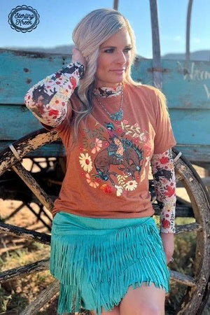 SOMEWHERE SOUTH BRONC TEE