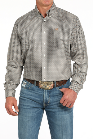 CINCH GEOMETRIC PRINT LONG SLEEVE MENS SHIRT