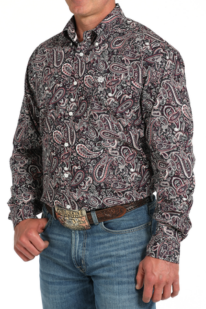 Cinch Mens Long Sleeve Paisley Shirt