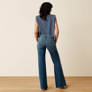 Blue wide-leg jeans