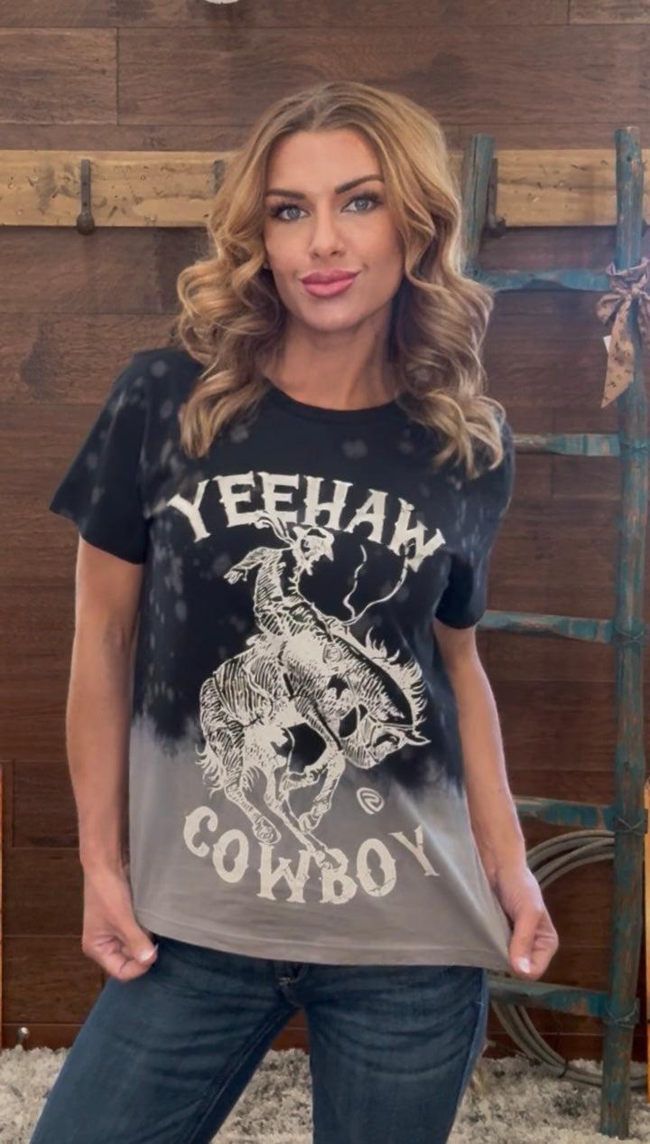 Yeehaw cowboy graphic tee