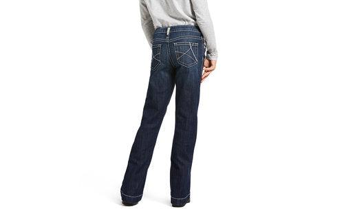 Ariat Girl's Trouser Mid Rise Stretch Ella Wide Leg Jean