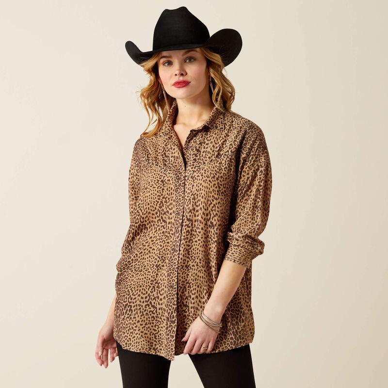 Relaxed Leopard Shirt
