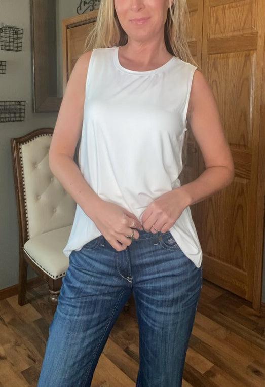 Liverpool Sleeveless Scoop Neck Tank Top