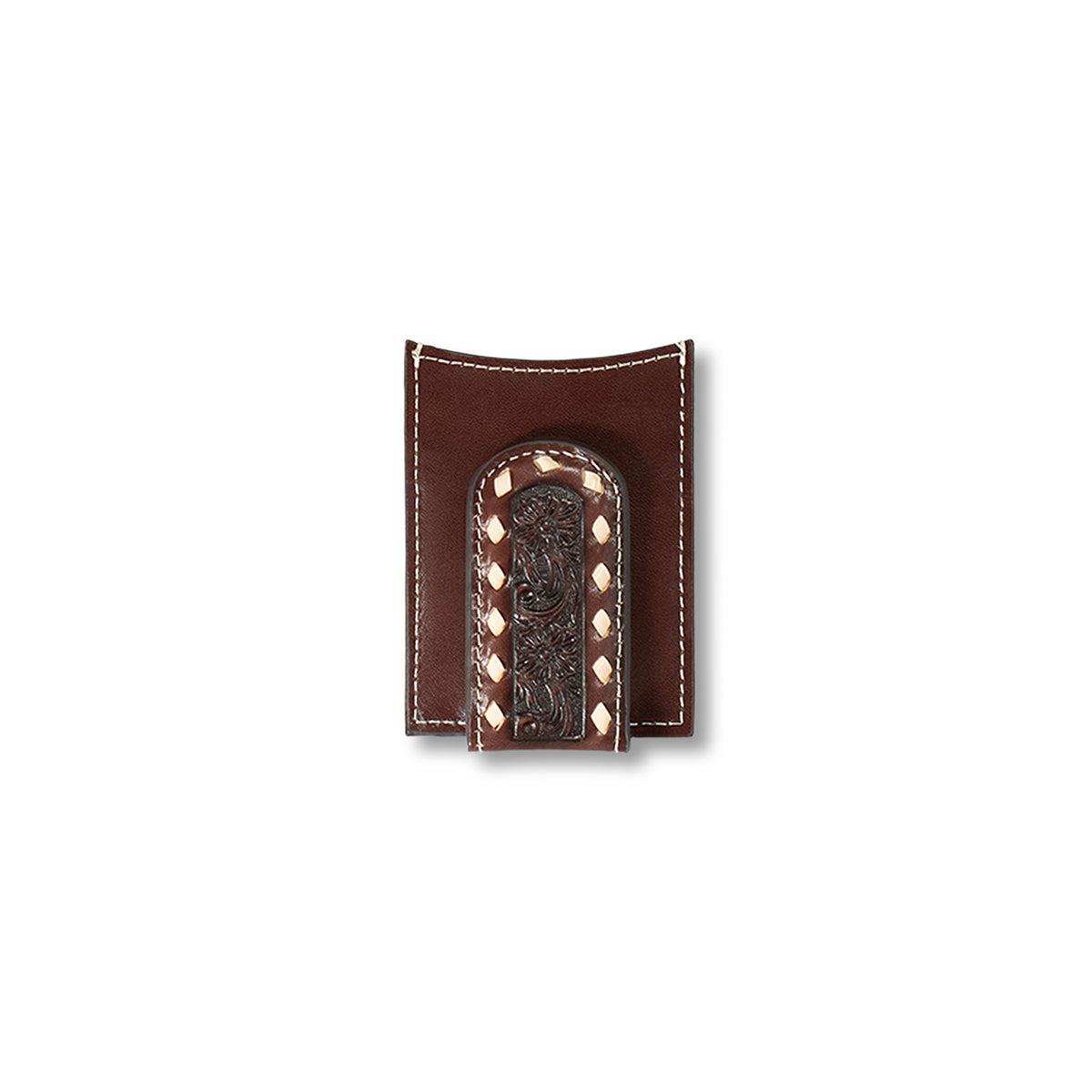 ARIAT MONEY CLIP FLORAL EMBROIDERED BUCKLACE