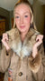 Scully Ladies button up jacket with faux fur collar